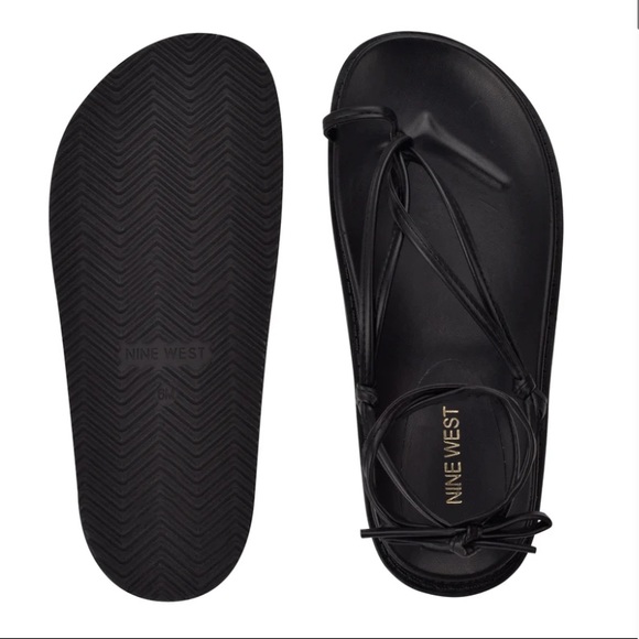 Nine West Ankle Wrap Platform Sandals - Picture 2 of 5